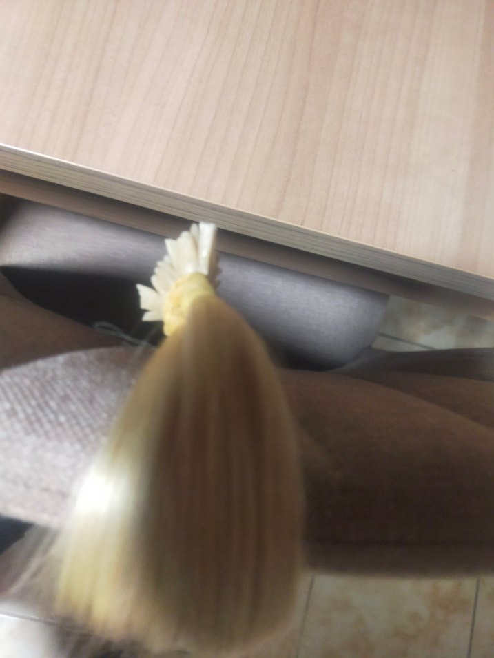 4O ÂDET 40 cm uzunluğu gerçek saç boncuklu  kaynak - Görsel 4