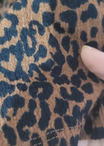 stradivarius Kahverengi Leopar Desenli Salaş  Elbise - Görsel 3