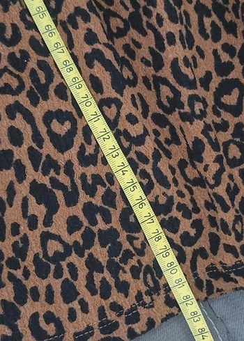 stradivarius Kahverengi Leopar Desenli Salaş  Elbise - Görsel 7