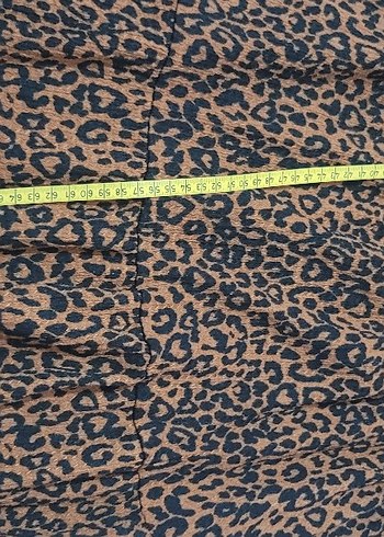 stradivarius Kahverengi Leopar Desenli Salaş  Elbise - Görsel 6