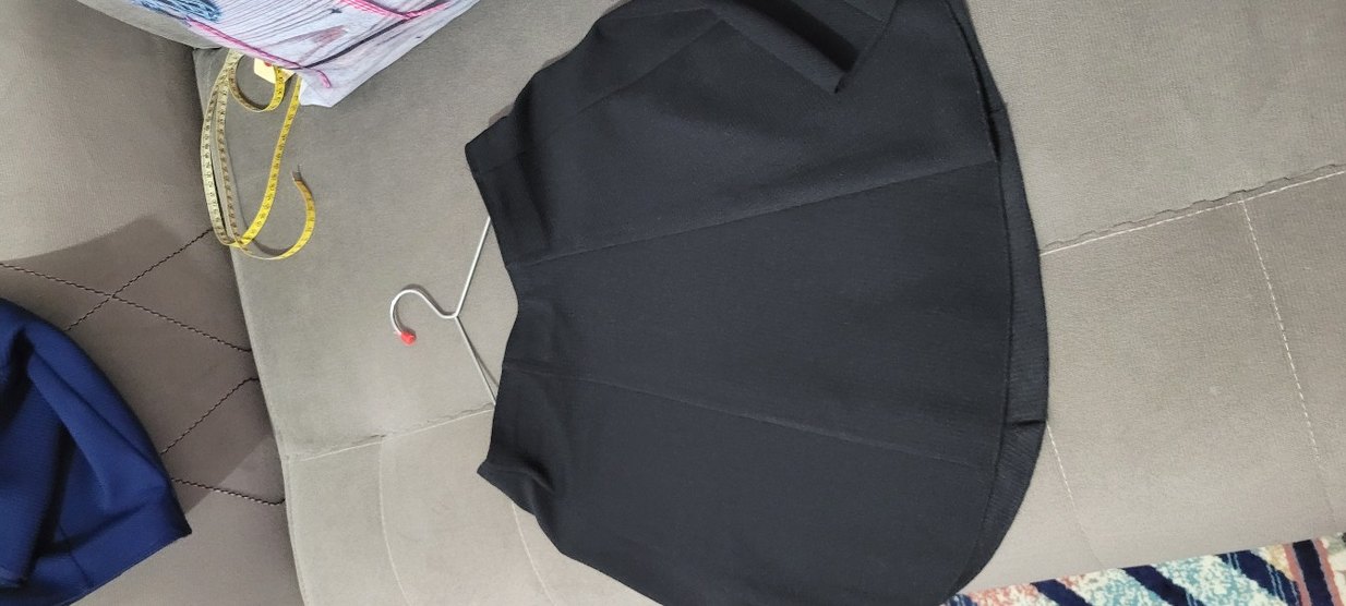 ambar Siyah Piliseli Midi Etek - Görsel 2