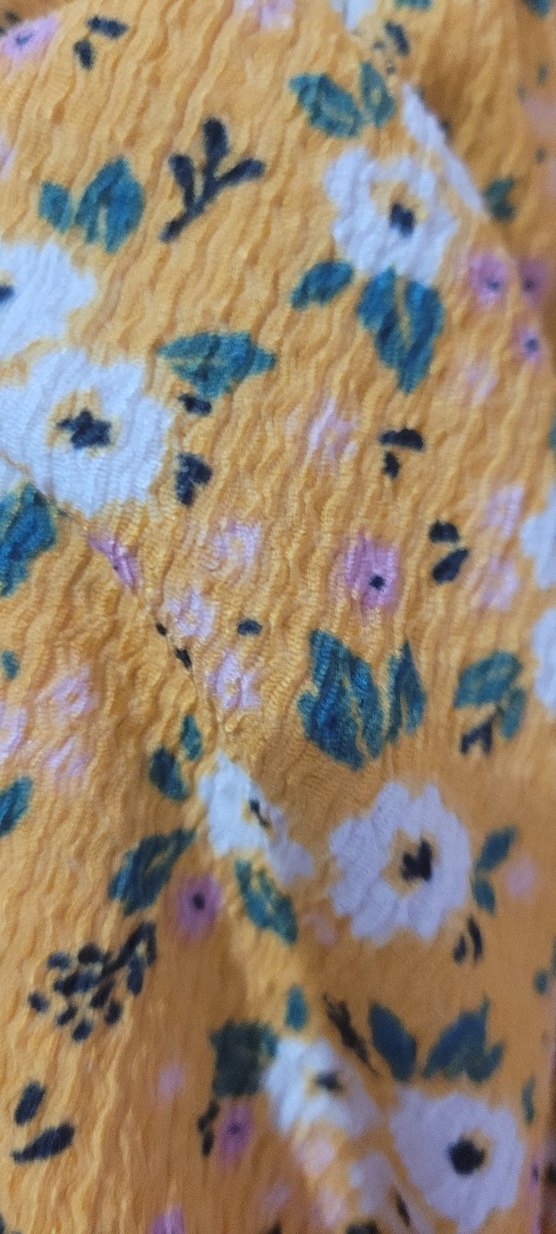 bershka Sarı Çiçekli  Elbise - Görsel 4