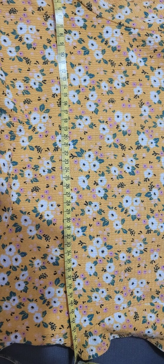 bershka Sarı Çiçekli  Elbise - Görsel 5