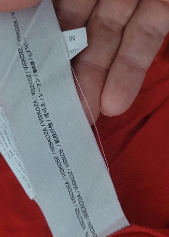 mangk Kırmızı Kolsuz V Yaka Midi Keten - Görsel 5