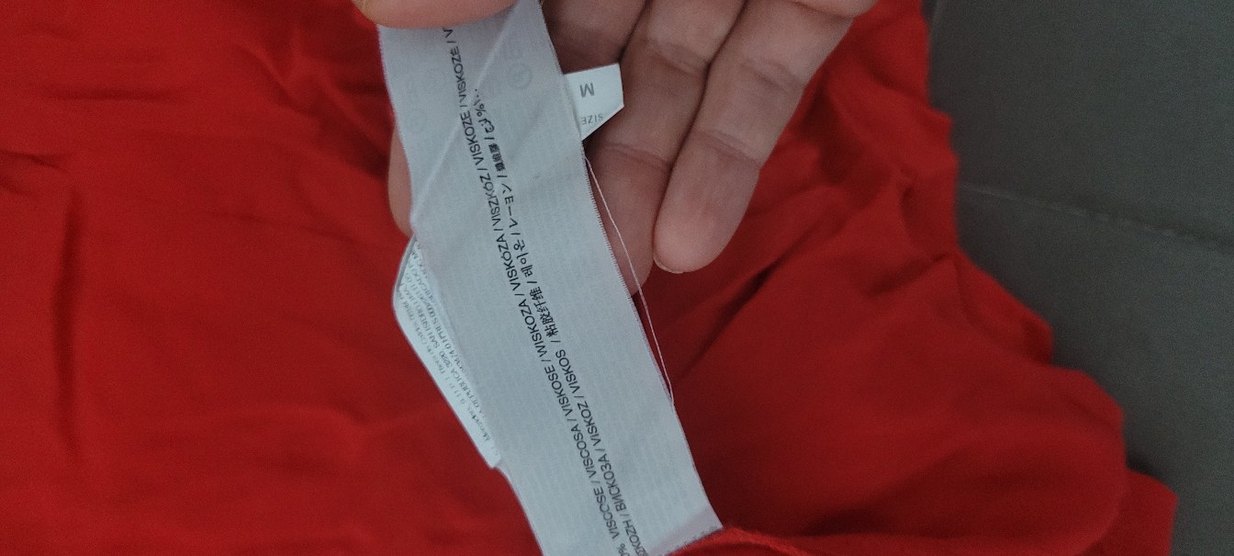 mangk Kırmızı Kolsuz V Yaka Midi Keten - Görsel 5