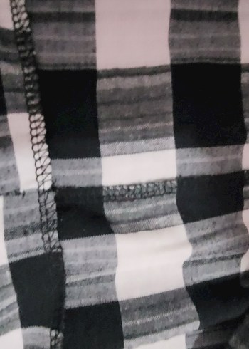 trendyolGri Ekose Desenli V Yaka Hamile Tulum - Görsel 5