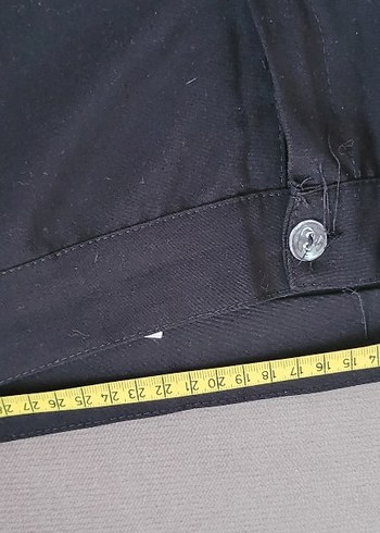 Siyah Midi Kumaş Pantolon - Görsel 6