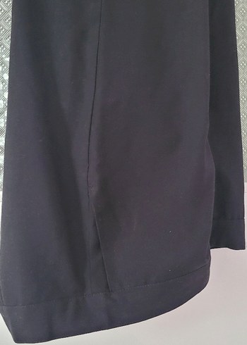 Siyah Midi Kumaş Pantolon - Görsel 2