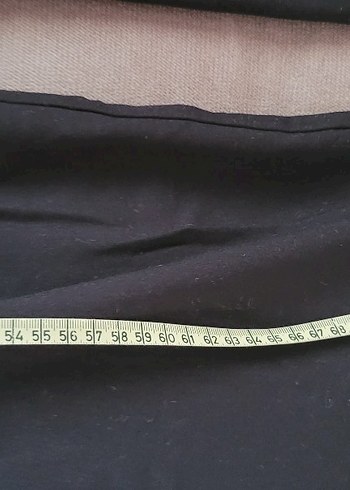 Siyah Midi Kumaş Pantolon - Görsel 9