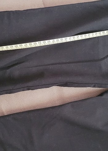 Siyah Midi Kumaş Pantolon - Görsel 8