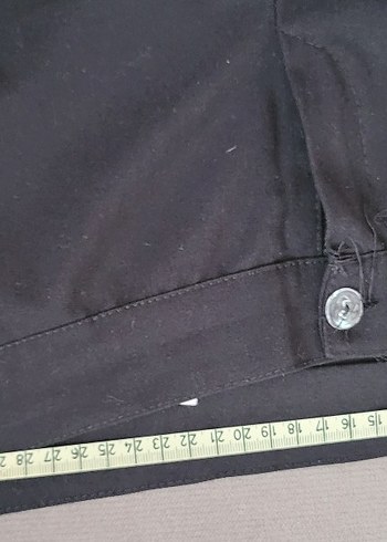 Siyah Midi Kumaş Pantolon - Görsel 7