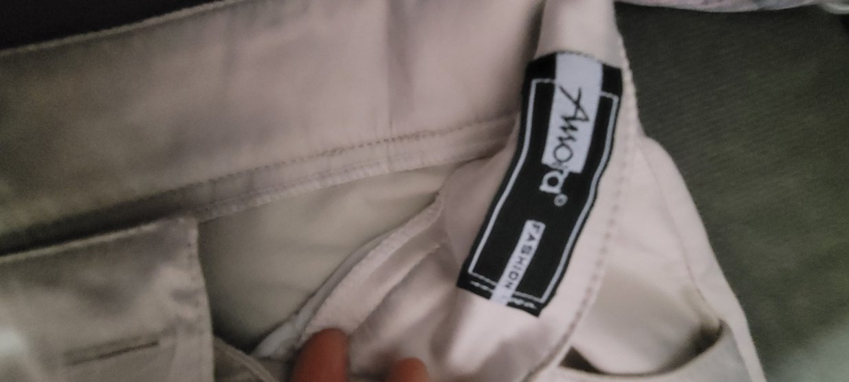 krem Kadın saten Normal Boy Pantolon - Görsel 4