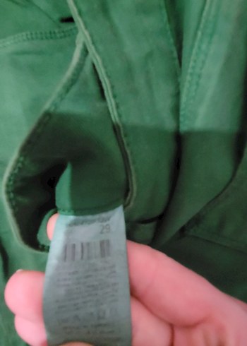 Yeşil Kadın Pantolon paça fermuarli - Görsel 4