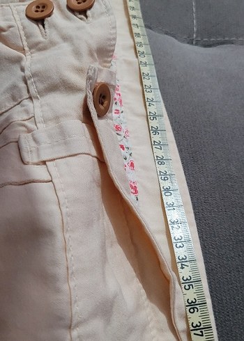 krem  Kadın  Pantolon Midi Boy - Görsel 6