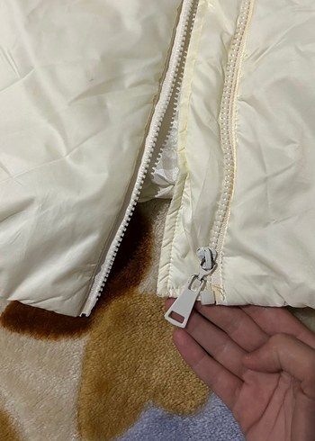 Krem be blue Kadın Şişme Yelek - Görsel 3