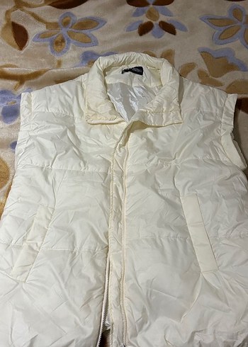 Krem be blue Kadın Şişme Yelek - Görsel 5