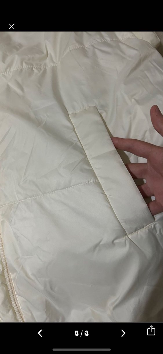 Krem be blue Kadın Şişme Yelek - Görsel 2