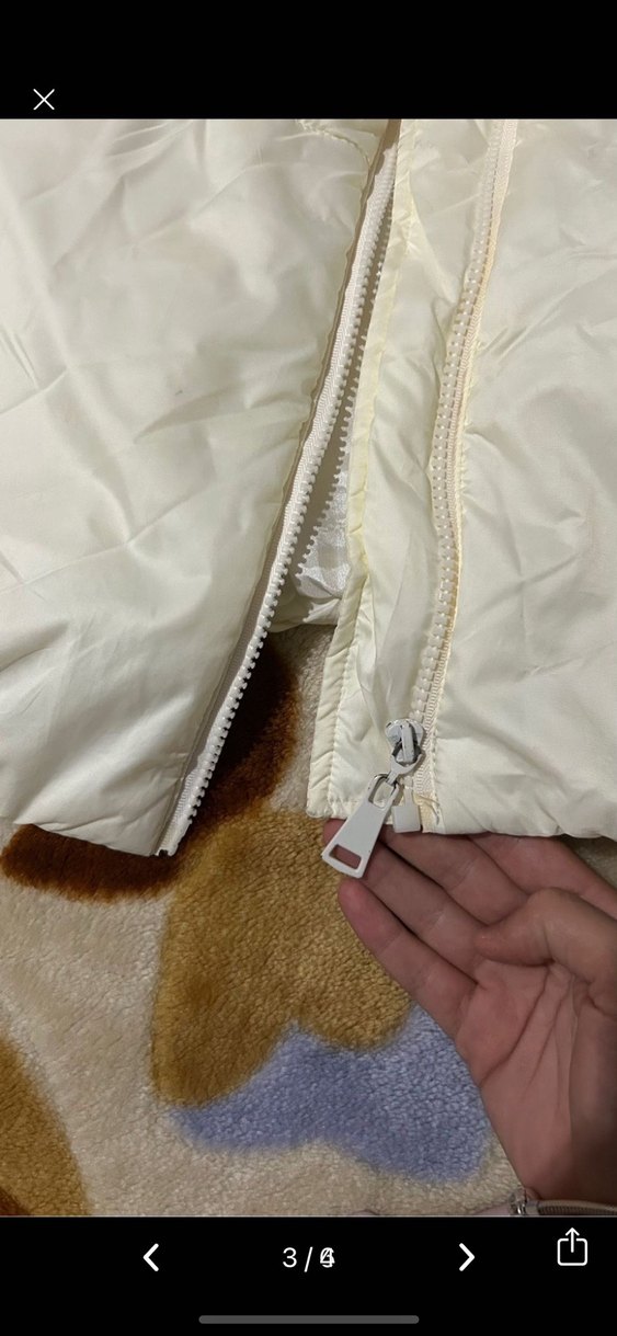 Krem be blue Kadın Şişme Yelek - Görsel 3