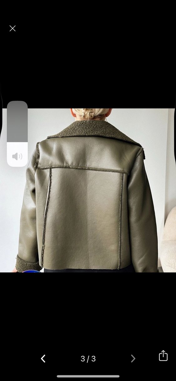 Kısa Kesim Kadın Deri Ceket Kürklü - Görsel 3