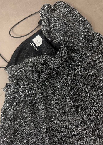 Kadın Gri Simli Mini Tulum - Görsel 2