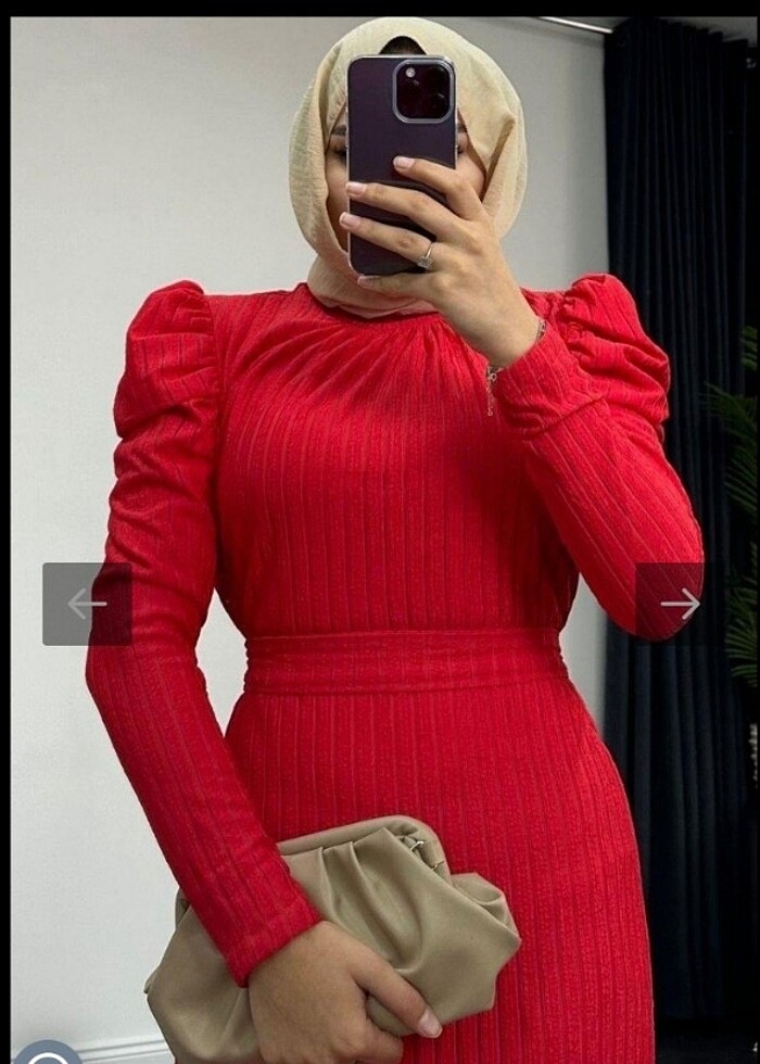 Kirmizi elbise - Görsel 3