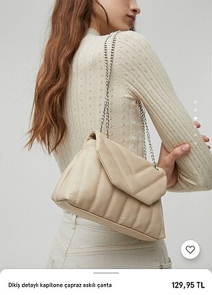 Pullandbear bej rengi çanta