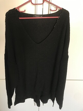 Siyah oversize kazak