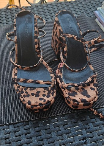 leopar sandalet - Görsel 4