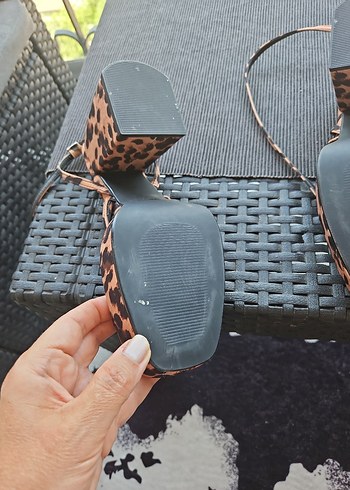 leopar sandalet - Görsel 7