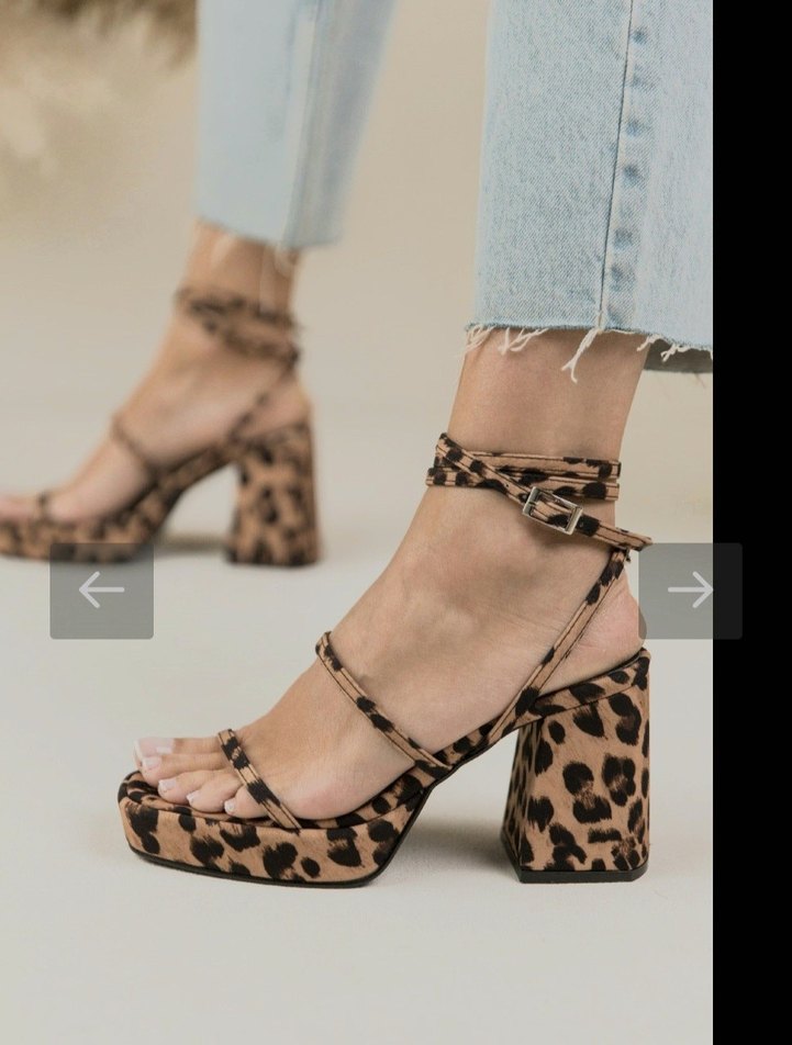 leopar sandalet - Görsel 3