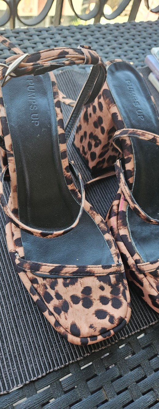 leopar sandalet - Görsel 5