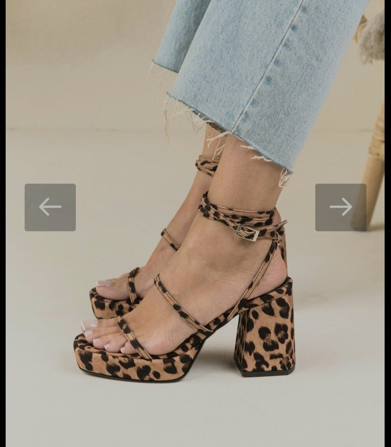 leopar sandalet - Görsel 2