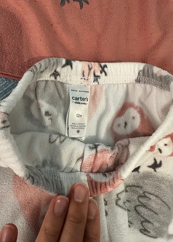 1 Yaş Beden kahverengi Renk Carters Pijama Takımı