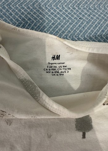 9 Ay Beden H&M büyüyen pijama zıbın takım