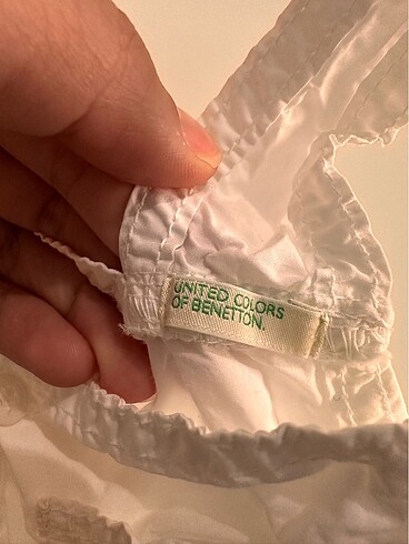 3-6 Ay Beden beyaz Renk Benetton Salopet