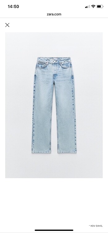 ZARA ORTA BEL STRAIGHT FIT JEAN