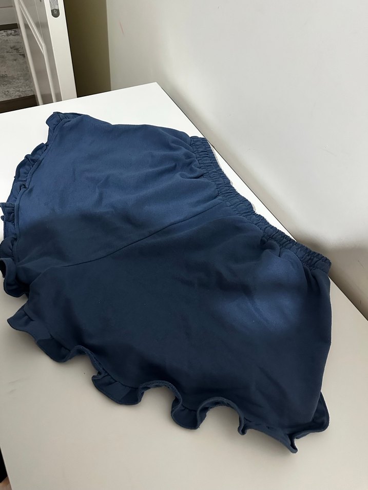 Fırfırlı Lacivert Mini Şort - Görsel 2