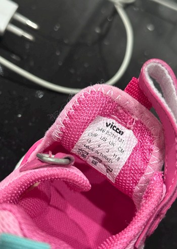 Kız Çocuk Pembe Cırt Cırtlı Spor Ayakkabı - Görsel 5