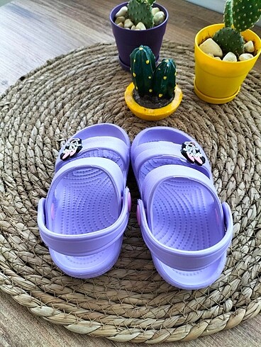 21 Beden mor Renk Bebek sandalet
