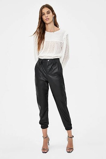 Bershka Deri pantalon