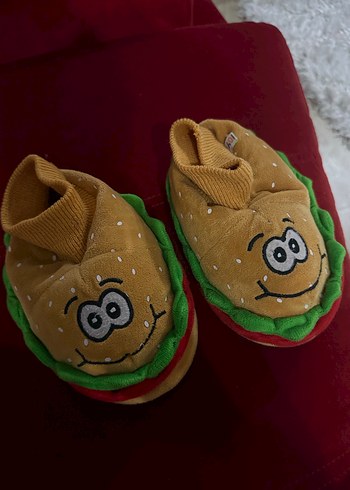 Renkli Nakışlı Erkek Çocuk Sıcak Ev Terliği - Görsel 4