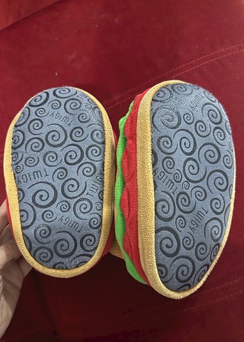 Renkli Nakışlı Erkek Çocuk Sıcak Ev Terliği - Görsel 6