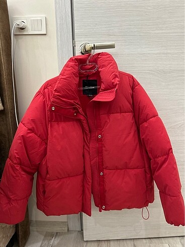 Pull and bear dik yaka şişme mont