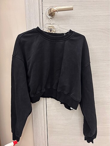 l Beden siyah Renk defocto cool crop sweat