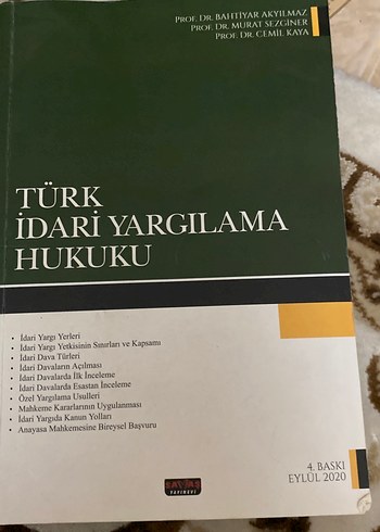 Türk İdari Yargılama Hukuku 4. Baskı