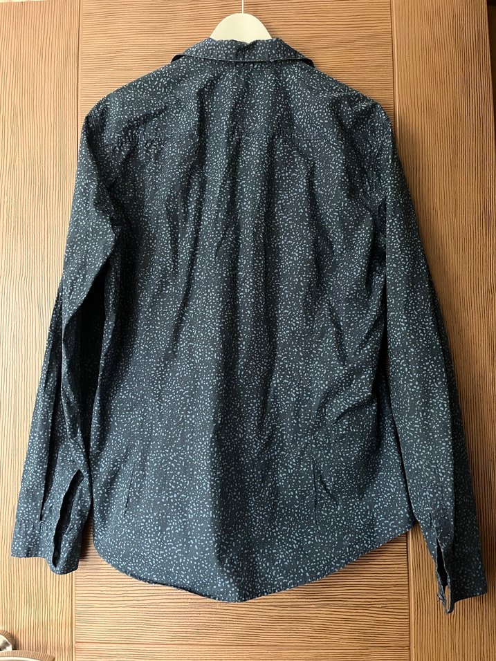 Lacivert Erkek  Uzun Kollu Gömlek - Görsel 3