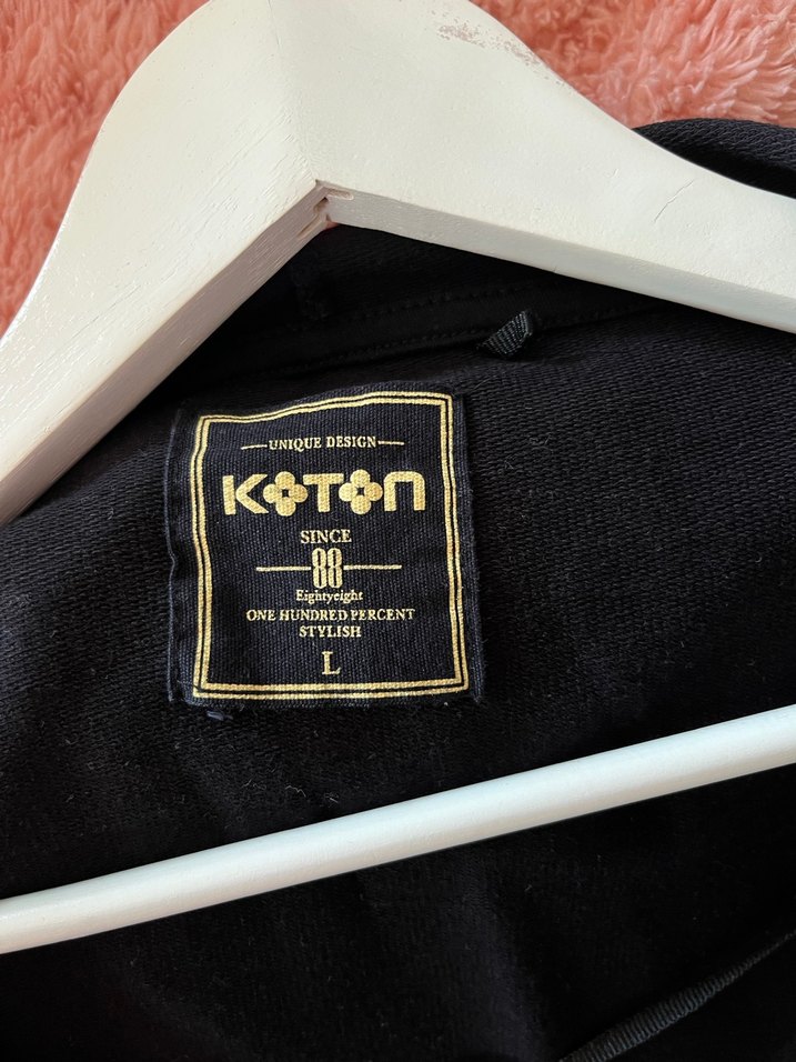 Siyah Kapüşonlu Salaş Hırka - Görsel 3