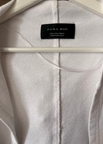 Beyaz Midi Uzun Kollu Gevşek Kesim Erkek Hırka - Görsel 2