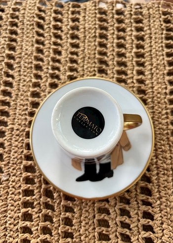 Kahverengi Temalı Ayıcık Desenli Fincan ve Tabak - Görsel 5