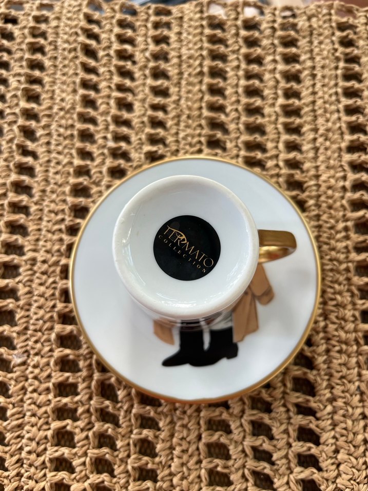 Kahverengi Temalı Ayıcık Desenli Fincan ve Tabak - Görsel 5